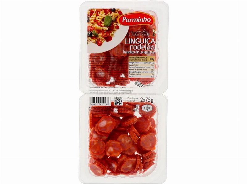 Linguiça Porminho Rodelas 2X75 g
