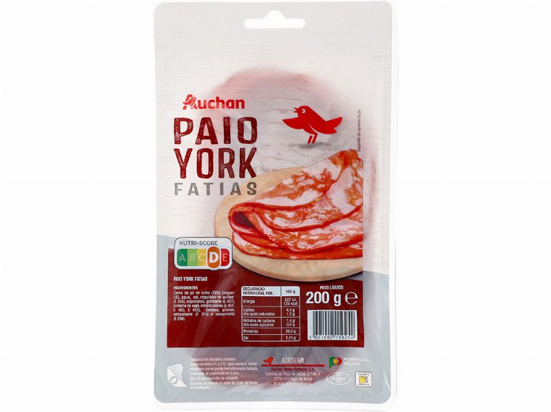 Paio York Auchan Fatias 200 g