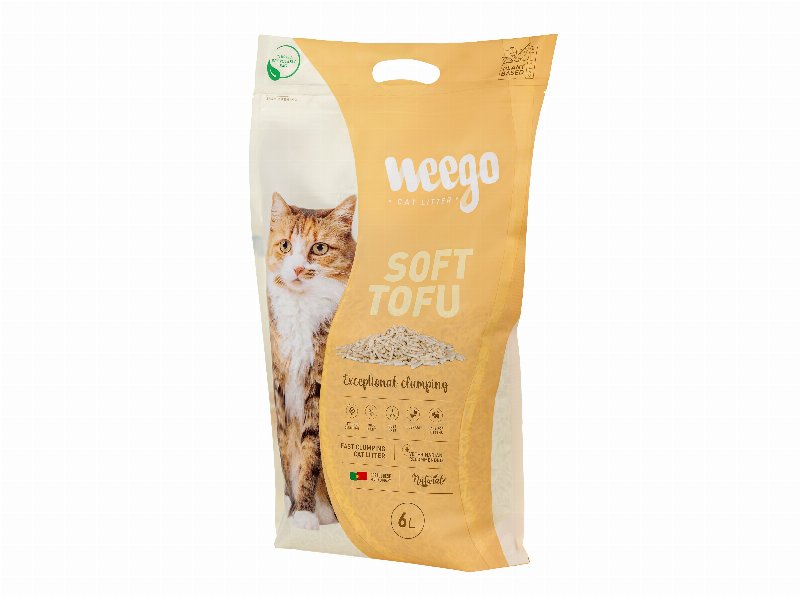 Areia Aglomerante Weego Tofu Suave 6 l