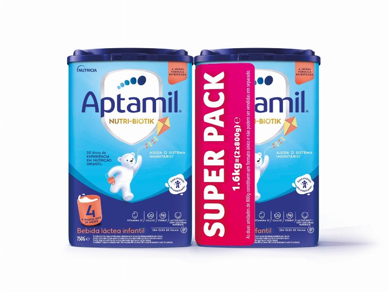 Super Pack Leite Aptamil Nutri-Biotik 4 2X750 g