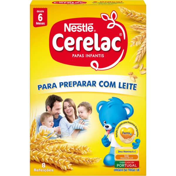 Papa Infantil Para Preparar Com Leite 250 g