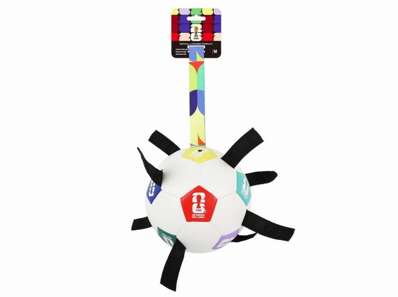 Brinquedo Para Cão Afp Mundial Bola Fitas 18Cm