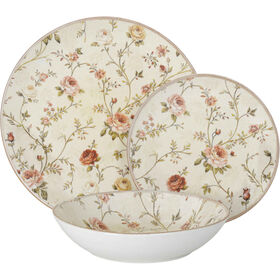 Serviço Mesa 4 Pessoas Flores Vintage Marco Kasa