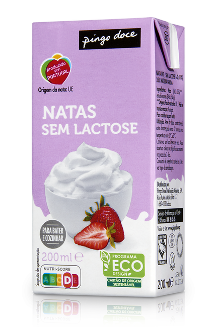 Natas Uht Sem Lactose Pingo Doce 0.2L