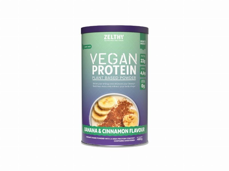 Proteina Vegetal Zelthy Banana E Canela 480 g