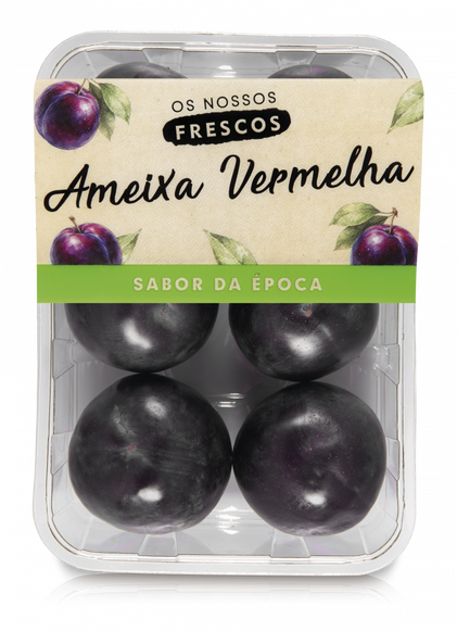 Ameixa Vermelha Embalada Nossos Frescos 0.5Kg