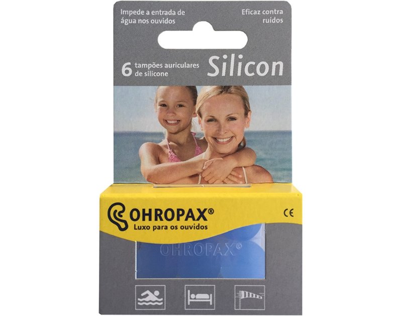 Tampões Ohropax Auriculares Silicon 6Un