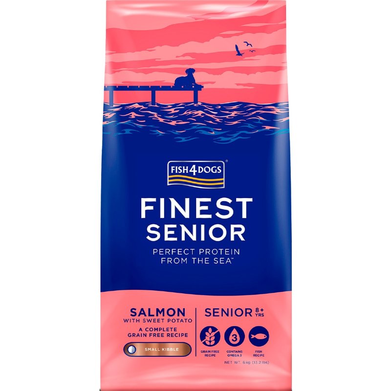 Ração Para Cão Finest Sénior Sabor Salmão 6 kg