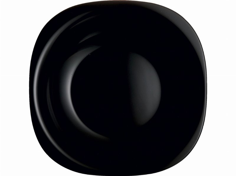 Prato De Sopa Carine Luminarc Preto Vidro Ø21Cm