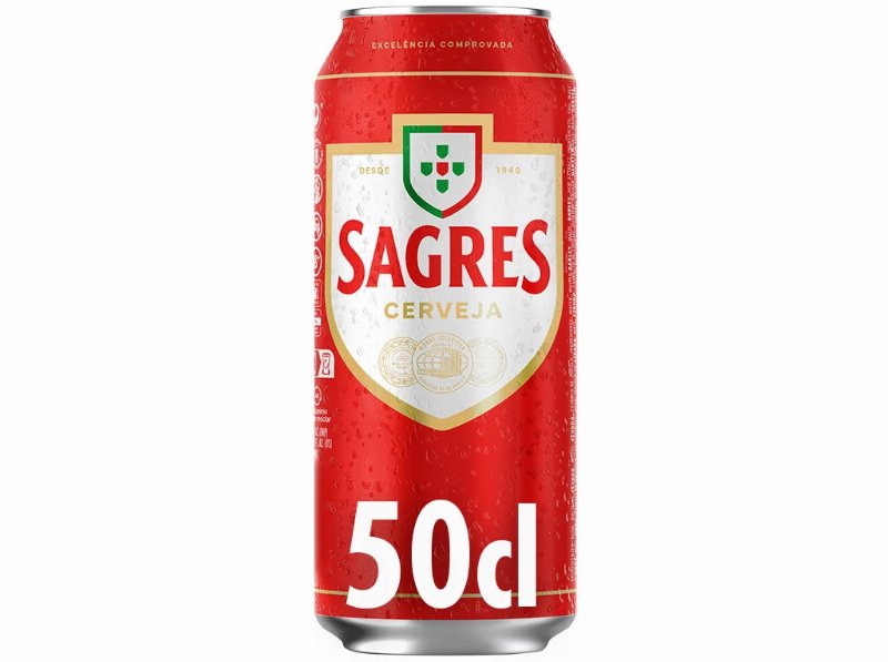Cerveja Sagres Com Álcool Lata 0.50 l (Sdr)