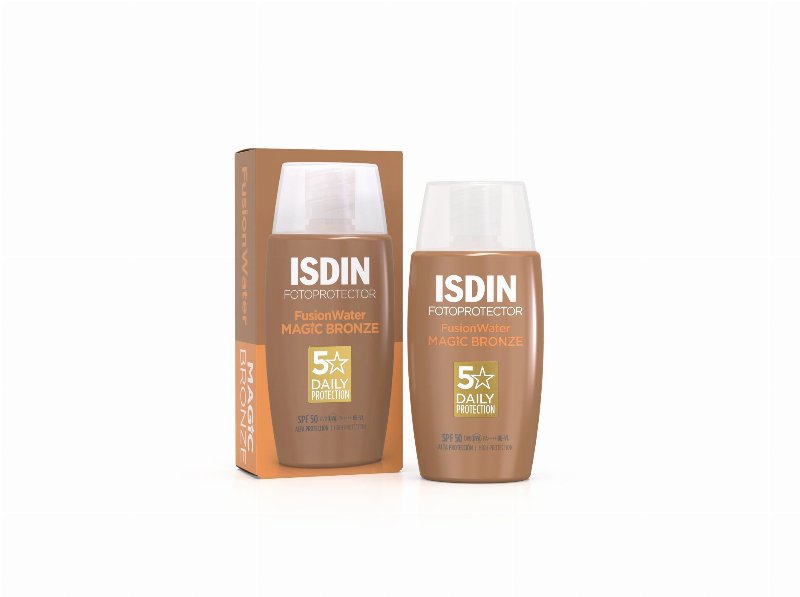 Fluído Com Cor Isdin Fusionwater Bronze Spf50+ 50 ml