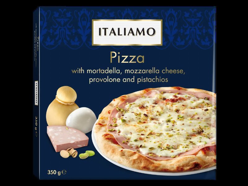Pizza Com Mortadela E Pistácios/ Queijo Burrata E Bacon