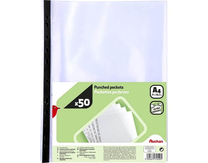 Bolsa Catálogo Auchan A4 50 Micas