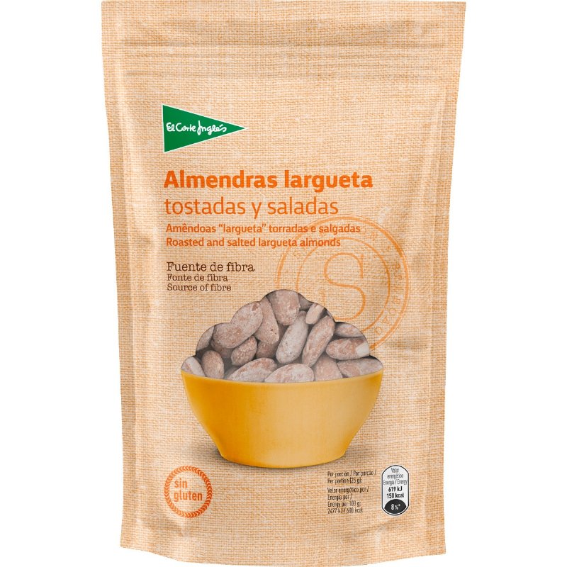Amêndoas "Largueta" Torradas E Salgadas Sem Glúten 150 g