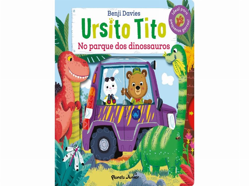 Livro Ursito Tito - No Parque Dos Dinossauros De Benji Davies