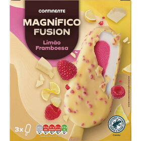 Gelado Magnífico Fusion Limão E Framboesa Continente 270 ml (3 Un)