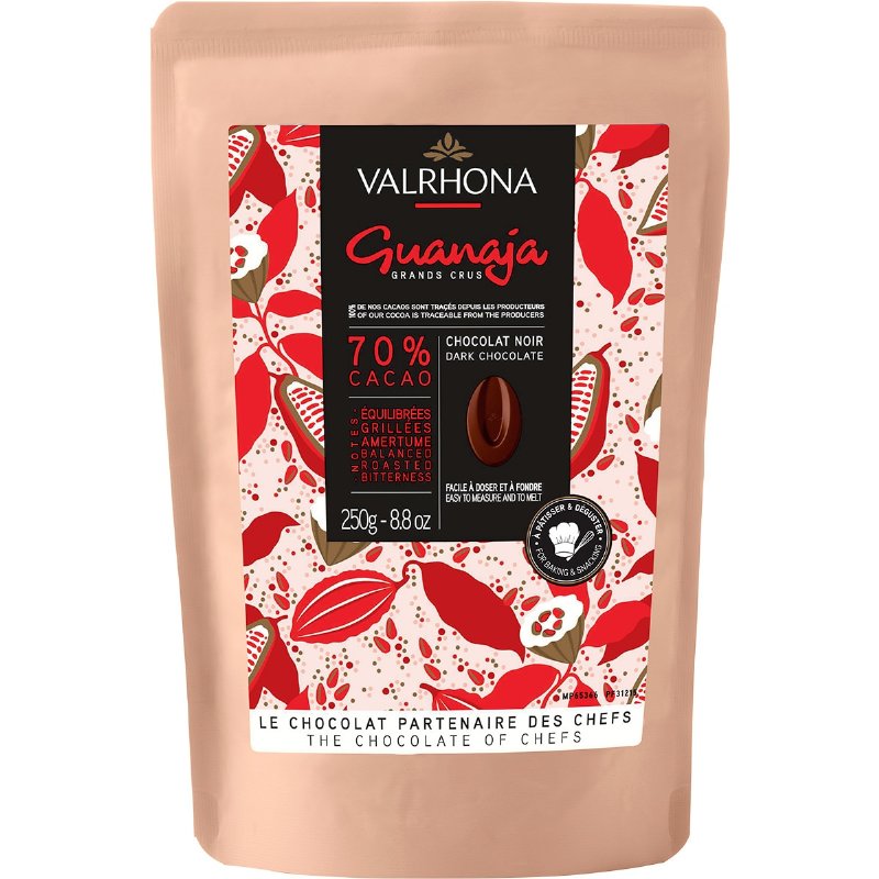 Valrhona Chocolate Preto 70% Guanaja 250 g