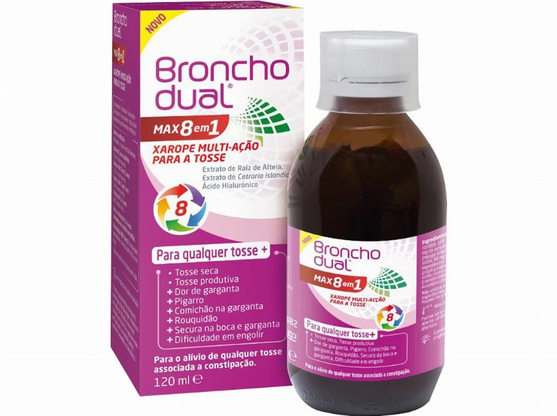 Solução Oral Bronchodual Max 8 Em 1 120 ml