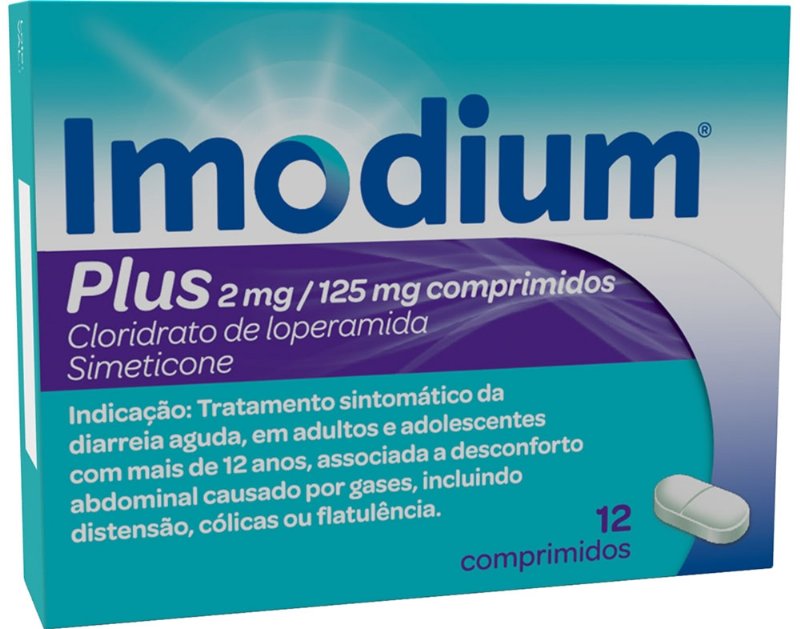 Comprimidos Imodium Plus 2Mg+125Mg 12Un