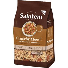 Muesli Crunchy Com Chocolate E Amêndoa Salutem 300 gr