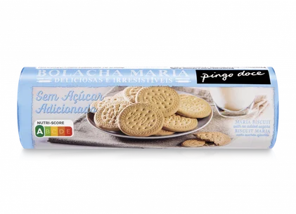 Bolacha Maria Sem Açúcar Pingo Doce 0.2Kg