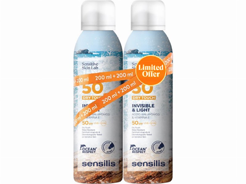 Spray Sensilis Toque Seco Spf50 200+200 ml