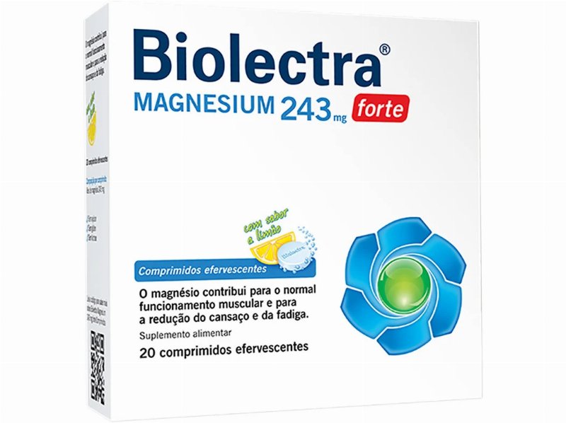 Suplemento Biolectra Magnesium Forte 243Mg 20 Comprimidos