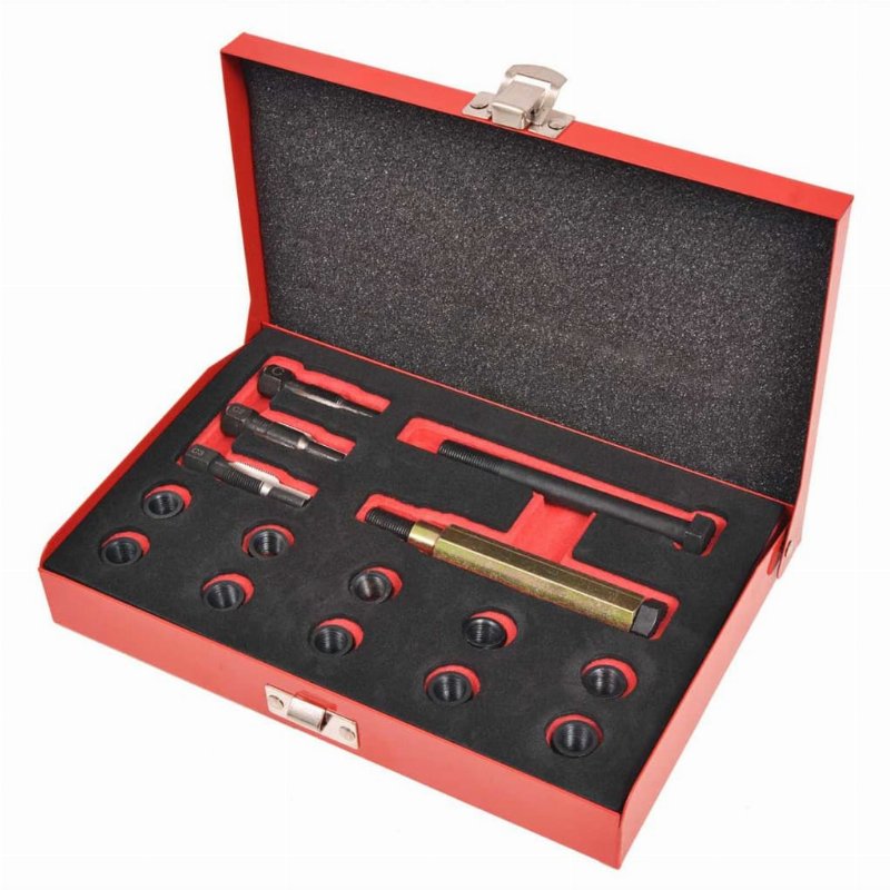 Hkh Kit De Reparação Para Roscas De Velas De Incandescência M10 X 1.0 Mm - 15 Peças