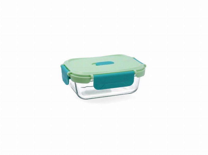 Caixa Hermética Luminarc Rectangular Verde Claro 37 cl