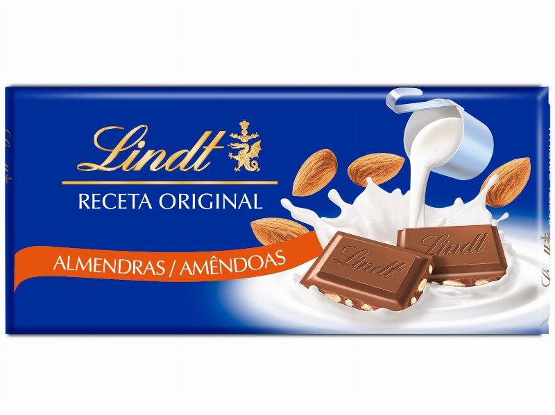Chocolate De Leite Lindt Amêndoas 100 g