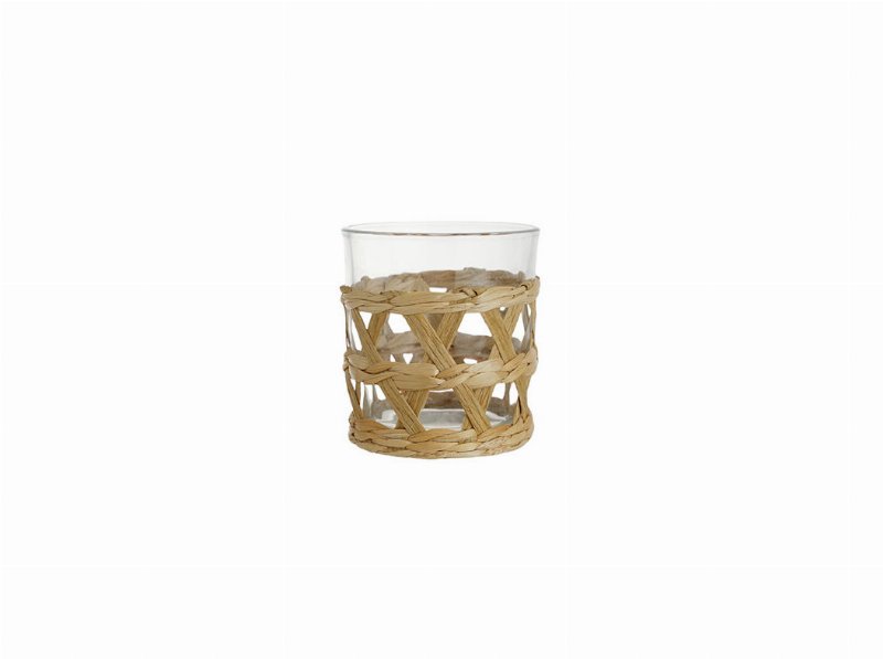 Copo Vidro Actuel Base Palha 7.8X8.7Cm 25 cl