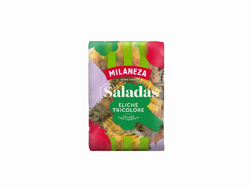 Massas Helices Milaneza Tricolores Especial Salada 500 g