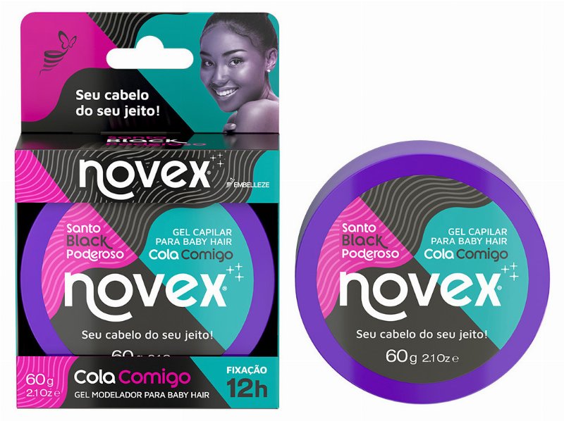 Gel Novex Santo Black Cola Comigo 60 g