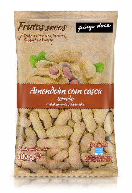 Amendoim Torrado Com Casca Pingo Doce 0.5Kg