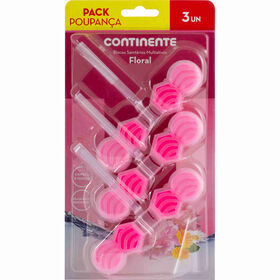 Bloco Sanitário Floral Pack Poupança Continente 3 Un