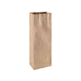 Saco Para Presentes Garrafa Papel Kraft 39X14X9Cm Note!