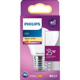 Lâmpada Led Esférica E27 2700K 25W Philips 1 Un