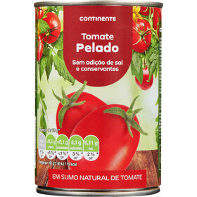 Tomate Pelado Inteiro Continente 390 gr