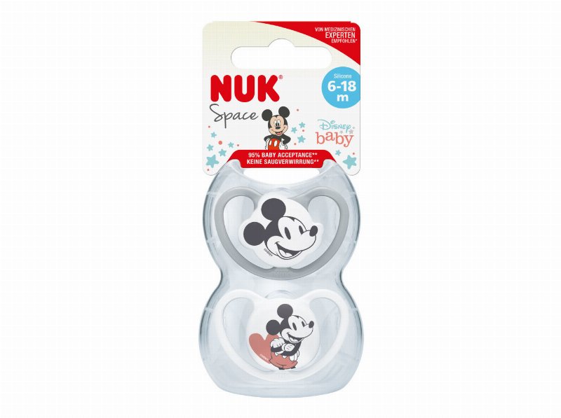 Chupeta Space Nuk Silicone 6-18M 2Un