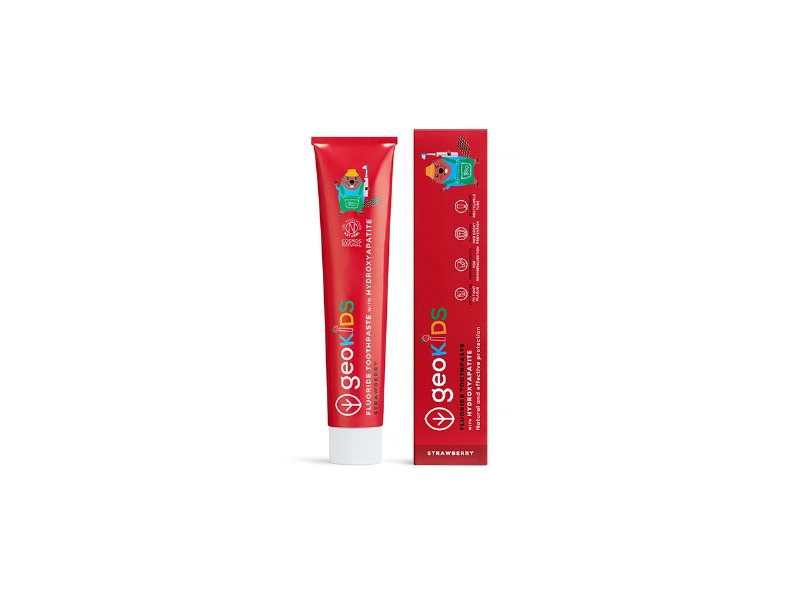 Pasta Dentes Georganics C/Fluor Morango Kids 75 ml