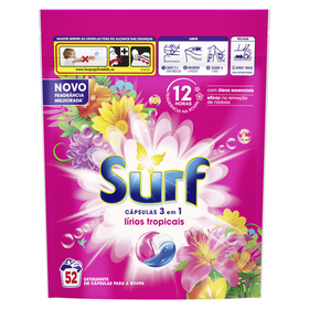 Detergente Máquina Roupa Cápsulas Tropical Surf