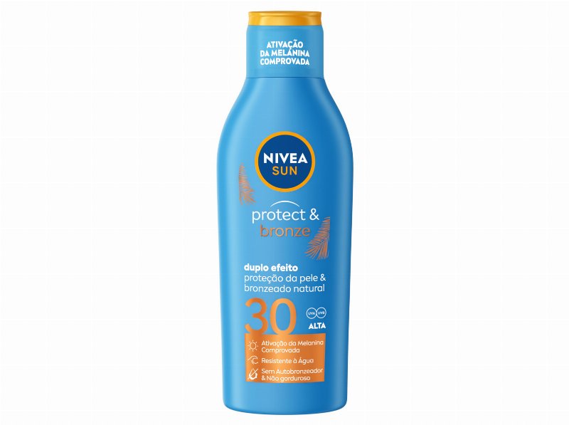 Protetor Solar Bronzeado Natural Loção Fp30 Protect & Bronze Nivea Sun 200 ml