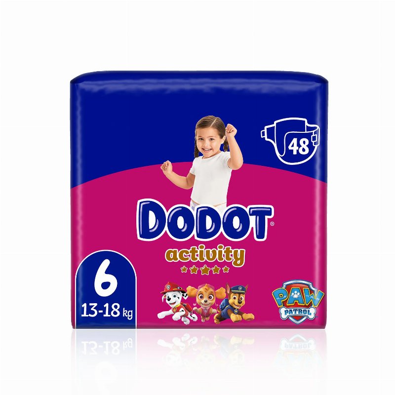 Dodot Activity Fraldas T6 (+13 kg) 48 Un