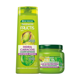 Conjunto Champô E Máscara Hidra Caracóis Garnier Fructis 400 ml + 320 ml