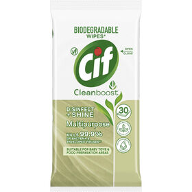 Toalhitas De Limpeza Desinfetantes Cif 30 Un