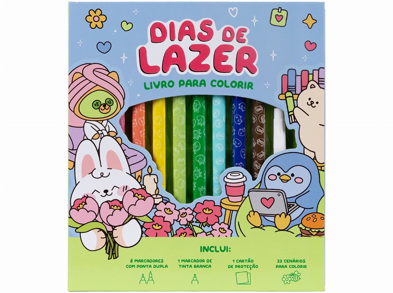 Livro Dias De Lazer - Livro Para Colorir