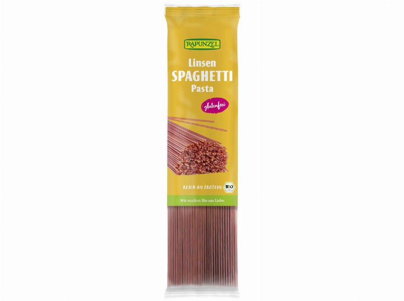 Esparguete Bio Rapunzel Lentilhas Vermelhas 250 g
