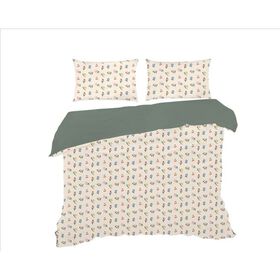 Conjunto Capa Edredão Algodão 240X220Cm Flores Kasa 1 Un