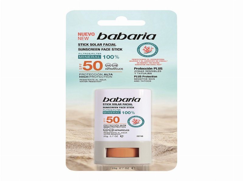 Protector Babaria Solar Pele Sensivel Tatoo Stick Fp50