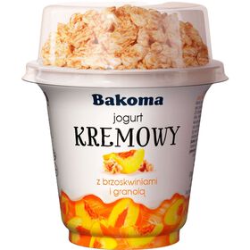 Iogurte Pedaços Kremowy Duo Pêssego E Granola Bakoma 230 gr